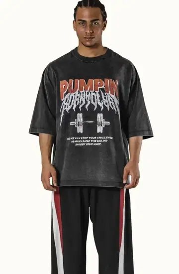 LYFT GRAPHIC VINTAGE BIG T-SHIRT 블랙 L