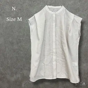 엔 내추럴 뷰티 베이직 [M] 드라이 포플린 핀턱 블라우스