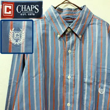 90년대 CHAPS 챕스 버튼 다운 긴팔 셔츠 L/G