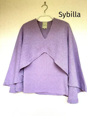 Sybilla 시빌라 슬리브리스 썸머 니트 라벤더