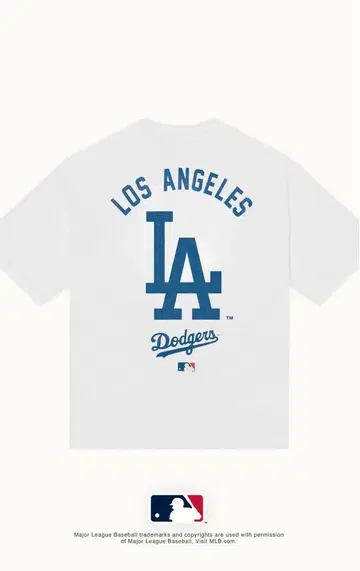 lyft MLB 콜라보 로스앤젤레스 다저스 T셔츠 화이트