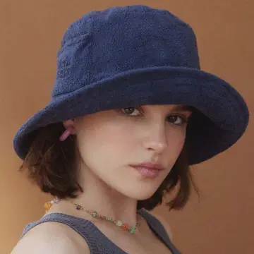 ALEXIA STAM Terry Bucket Hat 네이비