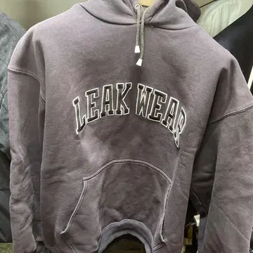 LEAK WEAR 리크웨어 풀오버 후드티 빅 사이즈 로고