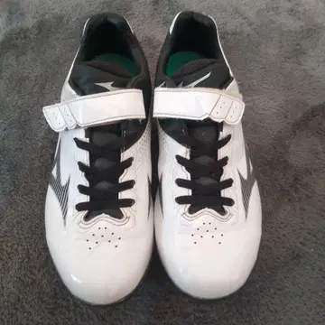 Mizuno 스파이크 슈즈 화이트/블랙 21.5cm