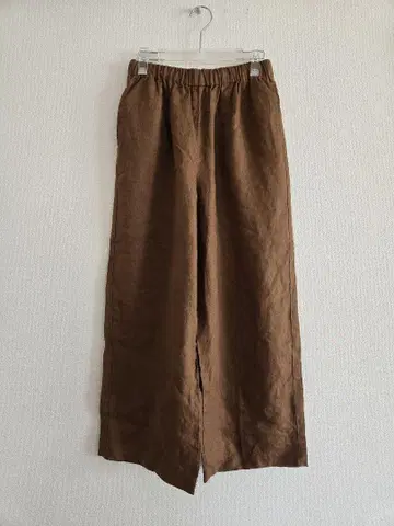 어반 리서치 도어스 린넨 와이드 팬츠 Brown 새상품급 프리 사이즈