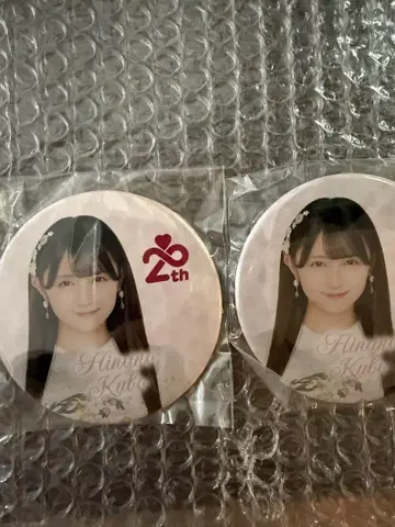 AKB48 48일 기념 스크래치 C상 캔뱃지 쿠보 히나노 2개