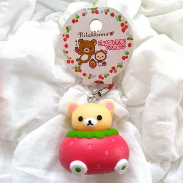 코리락쿠마 부드러운 마스코트 딸기 딸기카 리락쿠마 스퀴즈