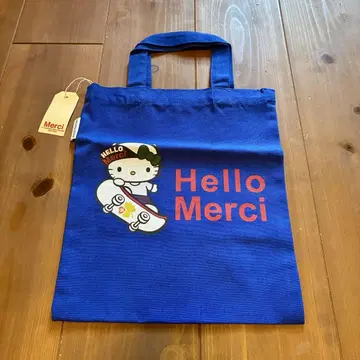 Merci 헬로키티 콜라보 미니 토트백 블루