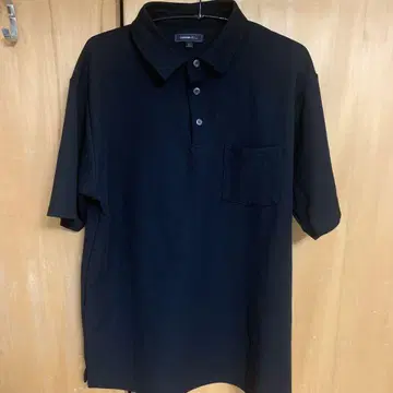 미사용 블랙 피케 셔츠 LL 사이즈