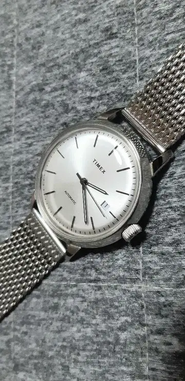 TIMEX 말린 오토매틱 손목시계 실버