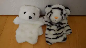 북극곰 화이트 타이거 퍼펫 봉제 인형