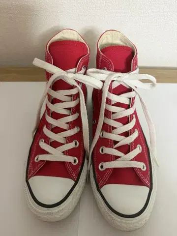컨버스 하이컷 빨간색 23cm