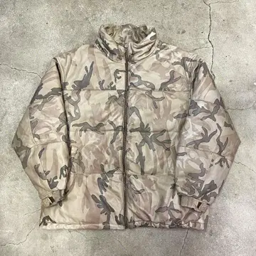 pelle cyma 가죽 다운 자켓 카모플라쥬