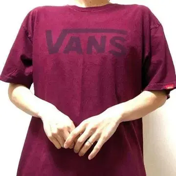 반스 VANS 티셔츠 크림슨 와인 레드 빨간색 구제 의류