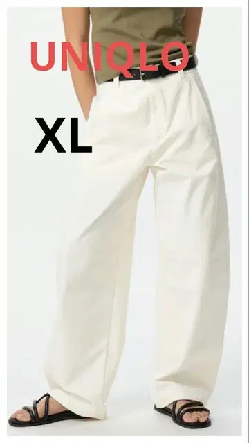 유니클로 저지 배럴 레그 팬츠