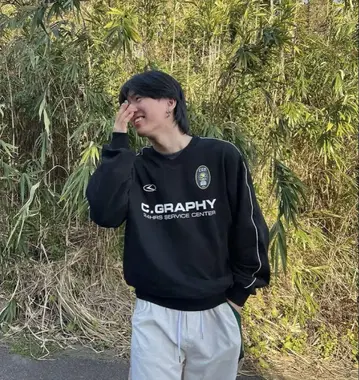 새상품급 codegraphy 맨투맨 블랙 M
