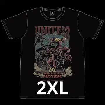 B'z UNITE #02 콜라보 티셔츠 2XL 사이즈 맨위즈 28일