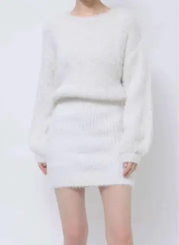 MURUA 무루아 고급 샤기 니트 원피스