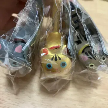 네코베코2 마스코트 가챠 3세트 금 하치와레 우즈마키 가챠