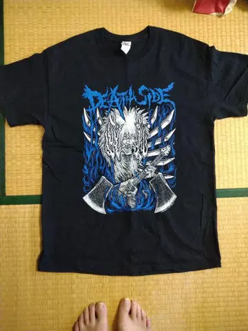 DEATH SIDE 티셔츠 블랙 L 사이즈