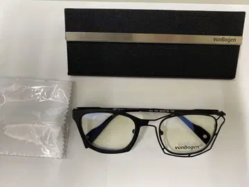 vonBogen 블랙 메탈 프레임 안경 1524