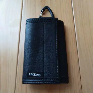 PACKING 블랙 3단 폴더형 지갑