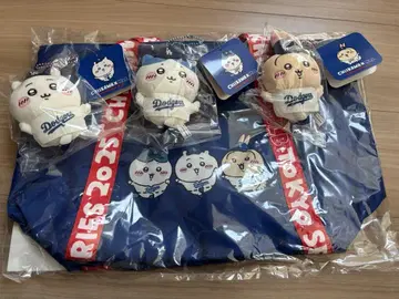 치이카와 (먼작귀) 다저스 토트백 마스코트 세트