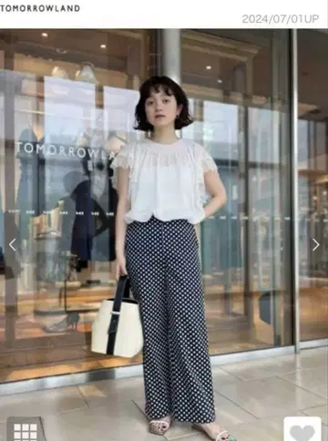 빅 다이스 세미 와이드 팬츠 투모로우랜드 컬렉션 9호