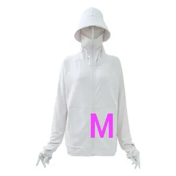 워크맨 쿨 UV 선쉐이드 후드티 EX M 새상품 아이보리