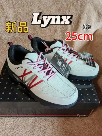 새상품 Lynx 스파이크리스 골프화 25cm 골프 신발 화이트
