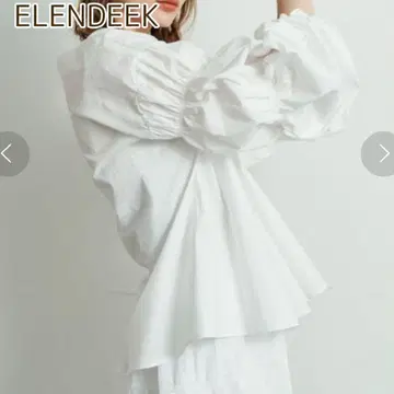 ELENDEEK 엘렌딕 블라우스 셔링 볼륨 소매 포완