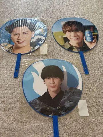 후지이 류세이 부채 3개 세트