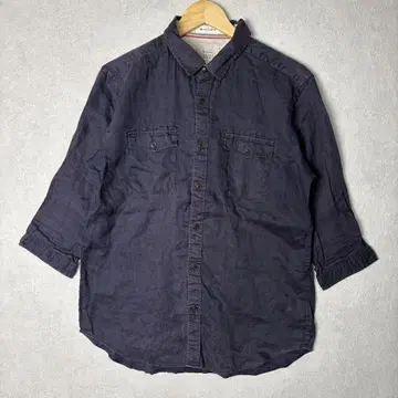 [미품] the shop TK 린넨 셔츠 L 네이비