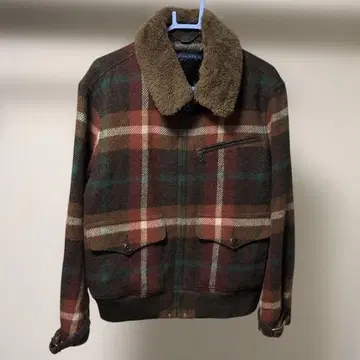 RALPH LAUREN 랄프 로렌 옷깃 보아 체크 자켓 L