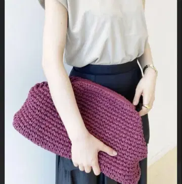 미라 오웬 클러치백 짙은 핑크