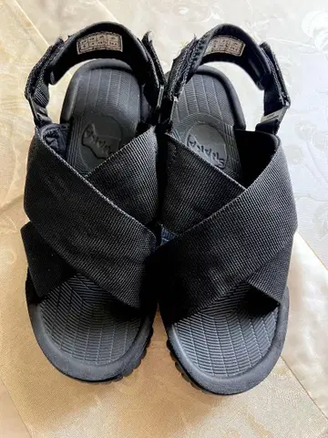 SHAKA 블랙 샌들 24.0cm