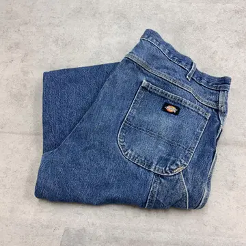 Dickies 페인터 데님 팬츠 워크 구제 의류 인디고 블루 W40