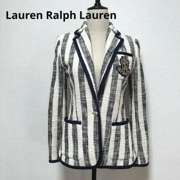 Lauren 랄프 로렌 스트라이프 테일러드 자켓 XXS