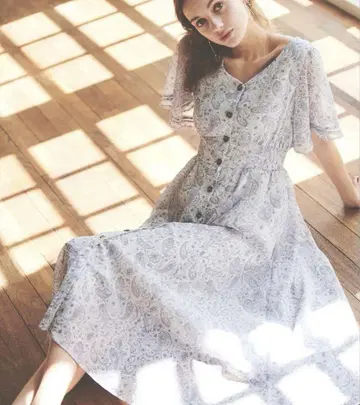 Noela 노에라 페이즐리 원피스 블루