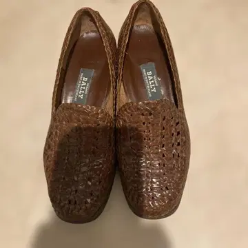 BALLY 브라운 메쉬 로퍼