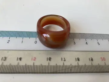 브라운 마노 반지 약 11호