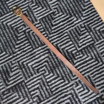 MOGA 브라운 가죽 벨트 놋쇠 버클