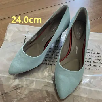 [ 거의 미사용 ] ROCKPORT 펌프스 스카이블루 24cm