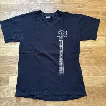 Gibson USA 기타 고유명사 디자인 티셔츠 블랙