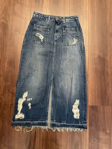 TOMMY HILFIGER 데님 롱 스커트 S