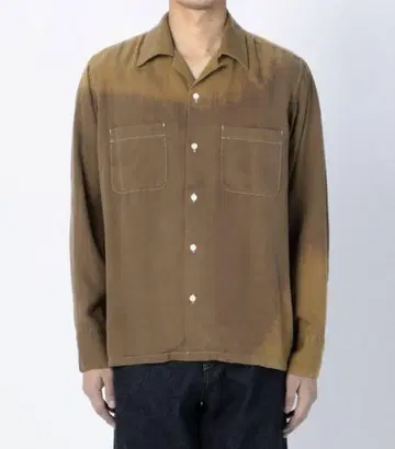 NOMA t.d. Bleach LS 셔츠 오픈 카라 셔츠