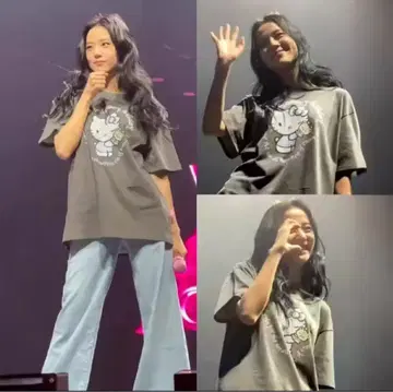 BLACKPINK 지수 착용 키티 티셔츠