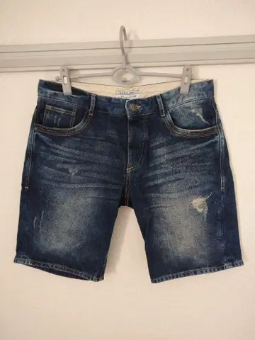 ZARA 자라 데미지 하프 팬츠