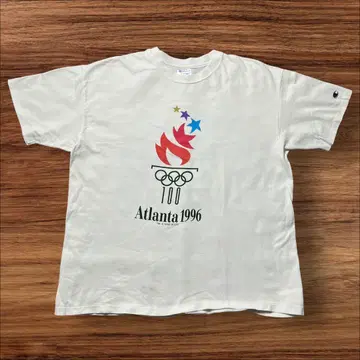 90s 챔피온 티셔츠 애틀랜타 올림픽 USA제 화이트