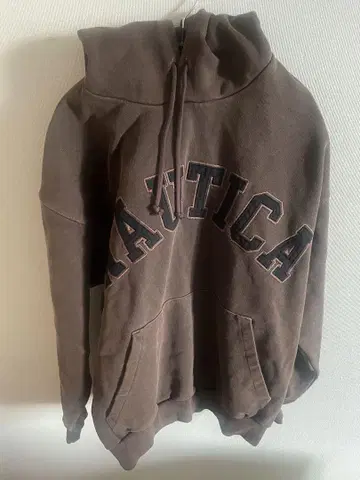 NAUTICA/노티카 후드티 후디 브라운